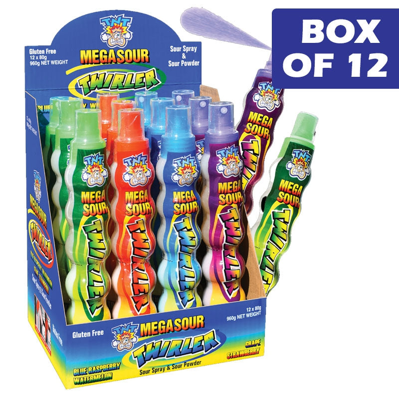 Tnt Mega Sour Twirler 80g 