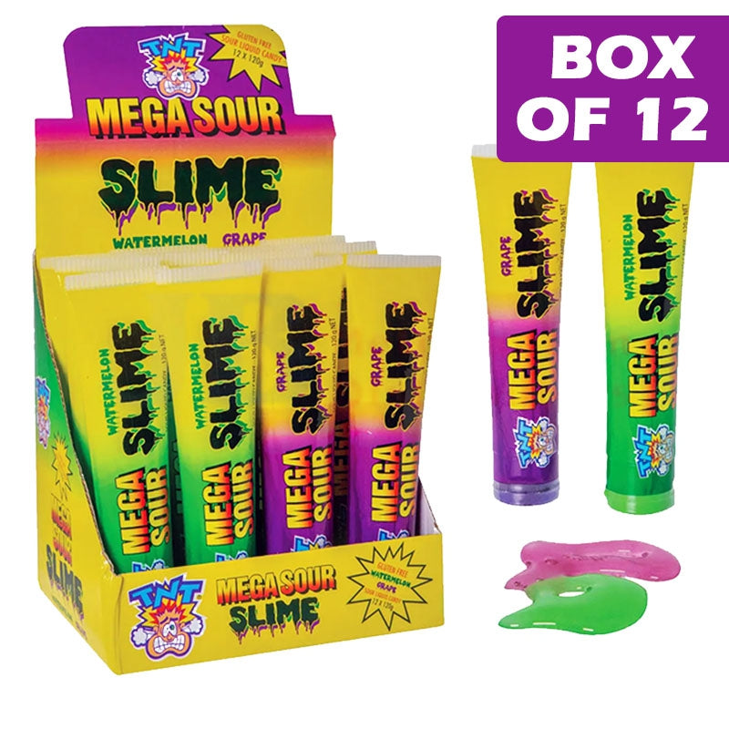 Tnt Mega Sour Slime Watermelon & Grape 120Ml