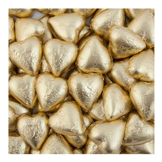 Lolliland Gold Choc Hearts Bag 500g
