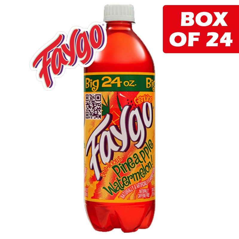 Faygo Pineapple Watermelon Soda Bottle 710Ml