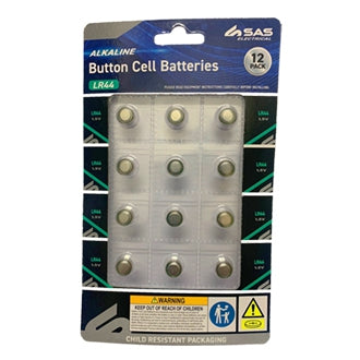 Sas Button Cell Lr44 12 Pack