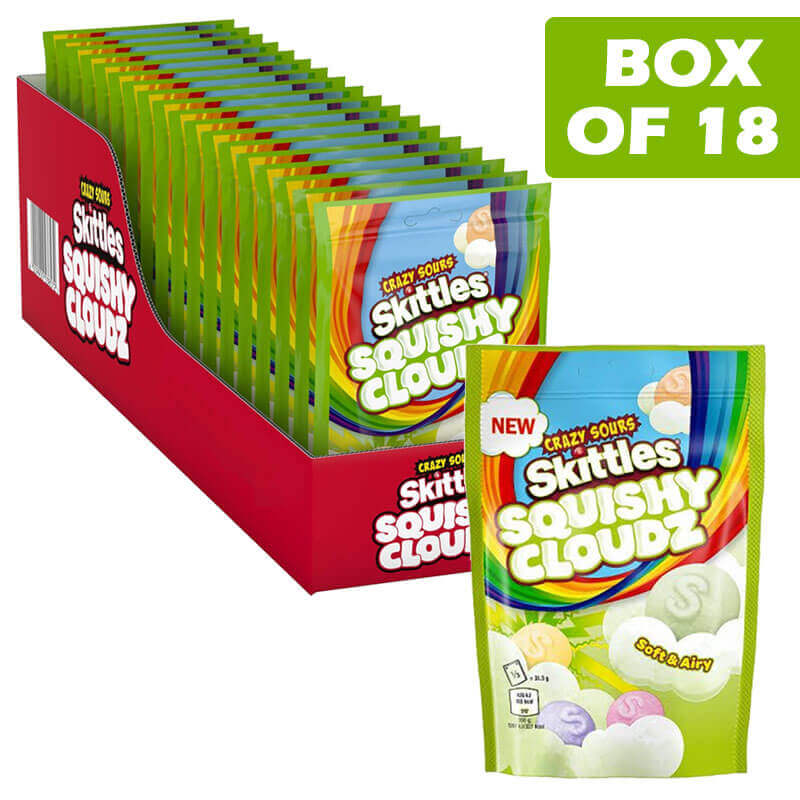 Skittle Squishy Cloudz Sour Pouch Bag 94g