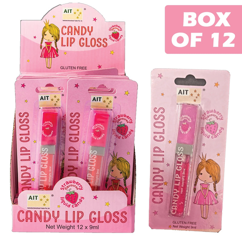 Candy Lip Gloss Strawberry Flavour 9Ml