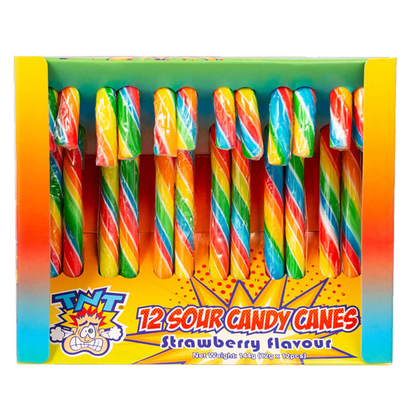 Ait Sour Candy Canes Strawberry
