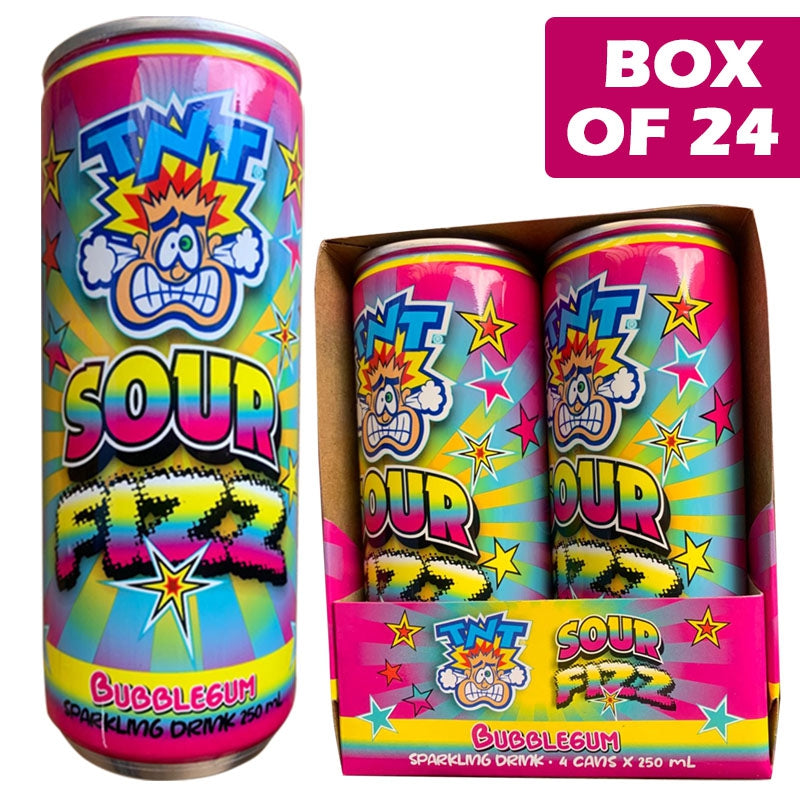 Tnt Sour Fizz Bubblegum 250ml