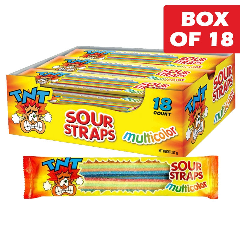 Tnt Sour Straps Multicolour 57g