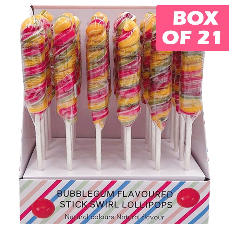 Bubble Gum Swirl Lolipop 55g