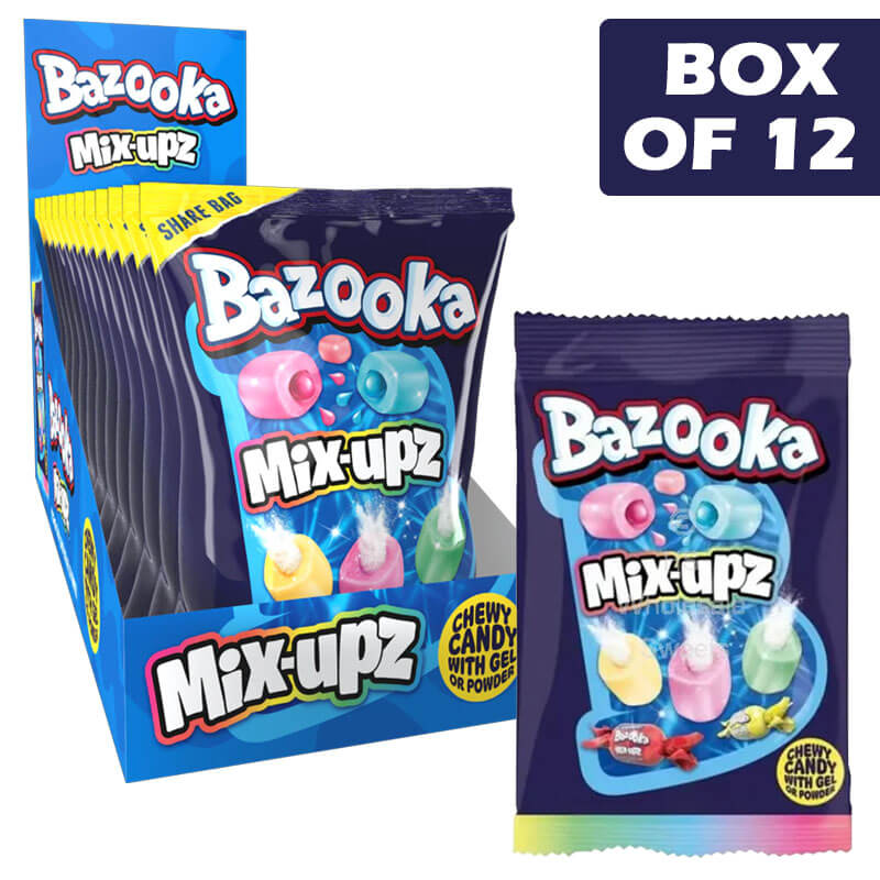 Bazooka Mix Upz Chewy Candy Share Bag 140g