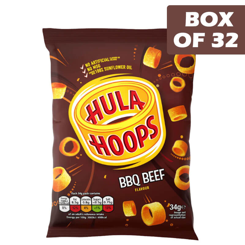 Hula Hoops BBQ Beef 34g