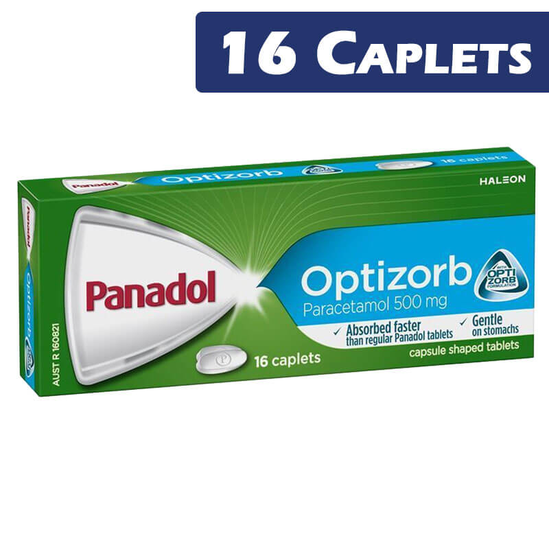 Panadol Caplets Optizorb (16 Tablets)
