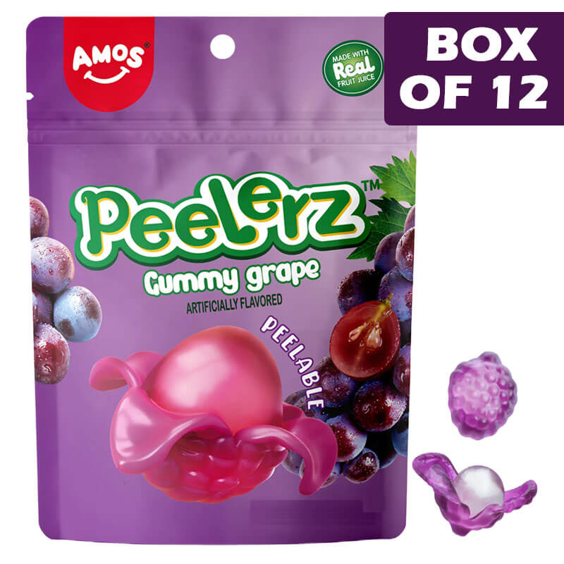 Amos Peel Gummy Grape 170g
