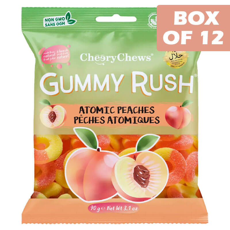 Gummy Rush Atomic Peach 90g