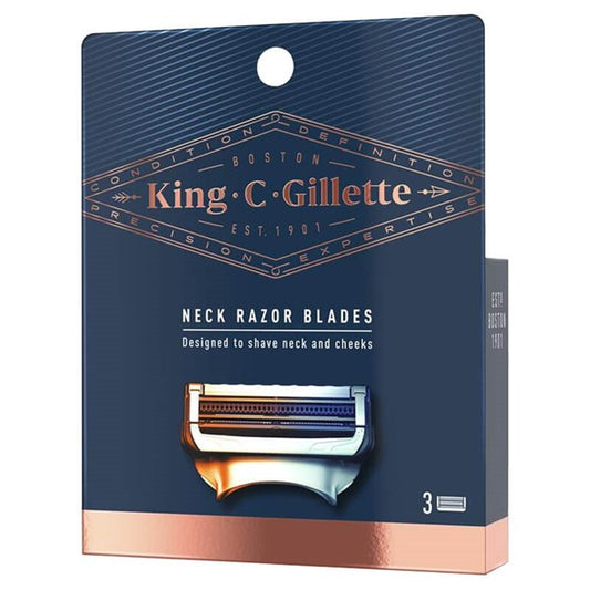 King C. Gillette Neck And Cheeks Razor Blades 3 Pack