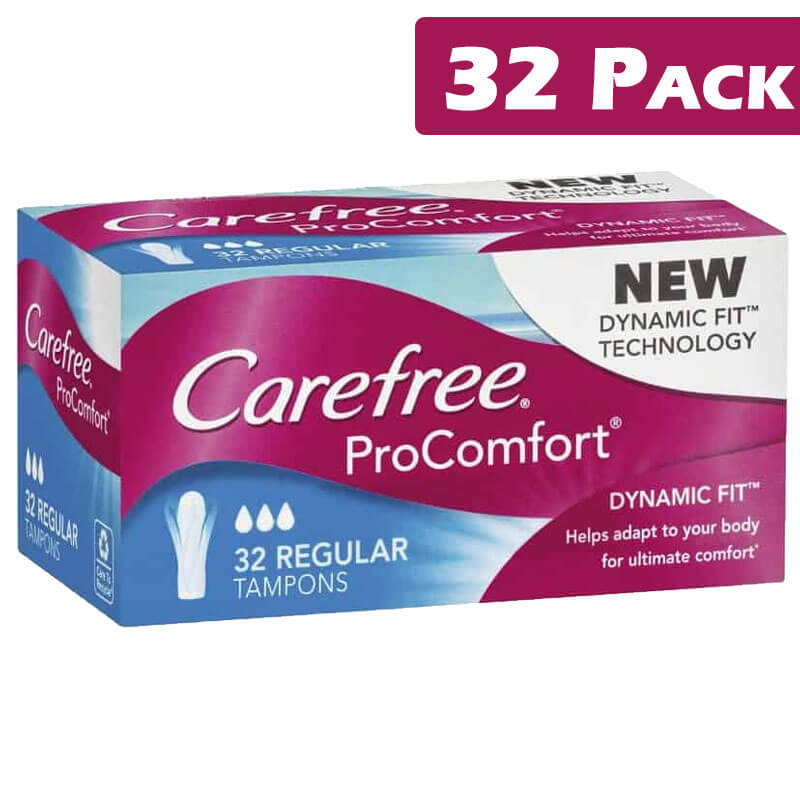 Carefree Regular Tampons (32 Pack)