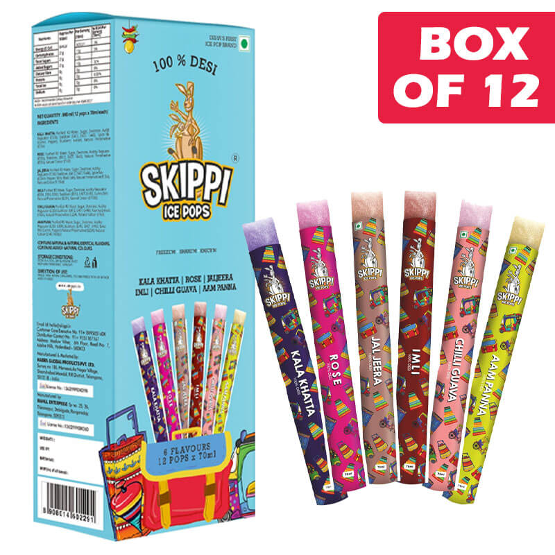 Skippi Ice Pop Skyblue 70ml (12 Pack)