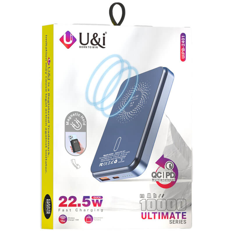 U&i Powerbank Wireles 10000mah