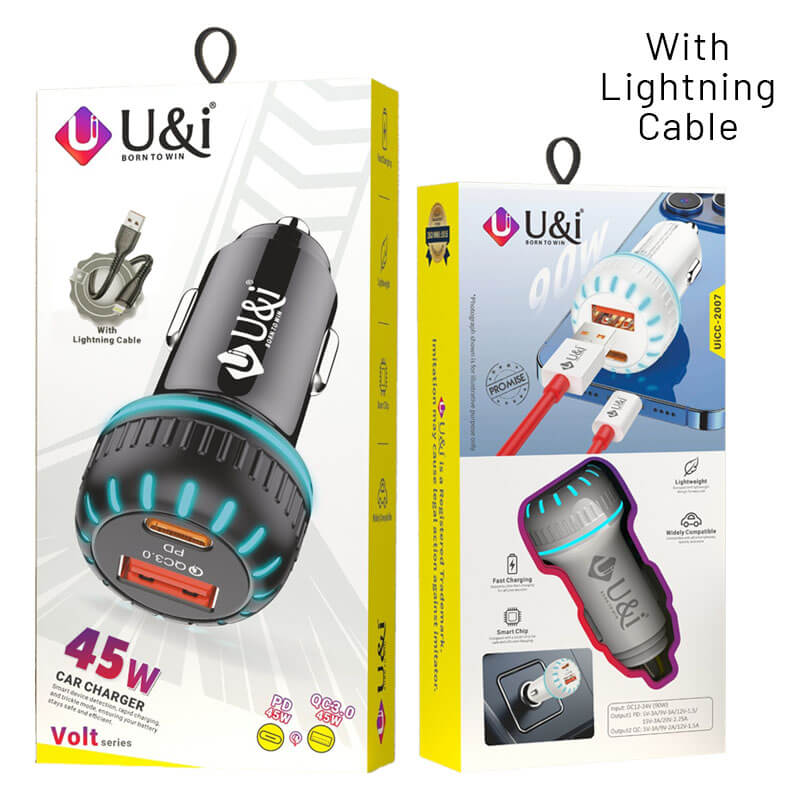 U&i Car Charger Wire Lightning