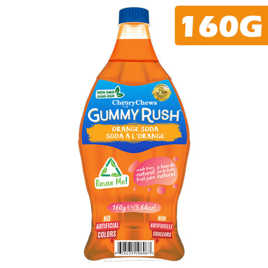 Gummy Rush Bottle Orange Soda 160g