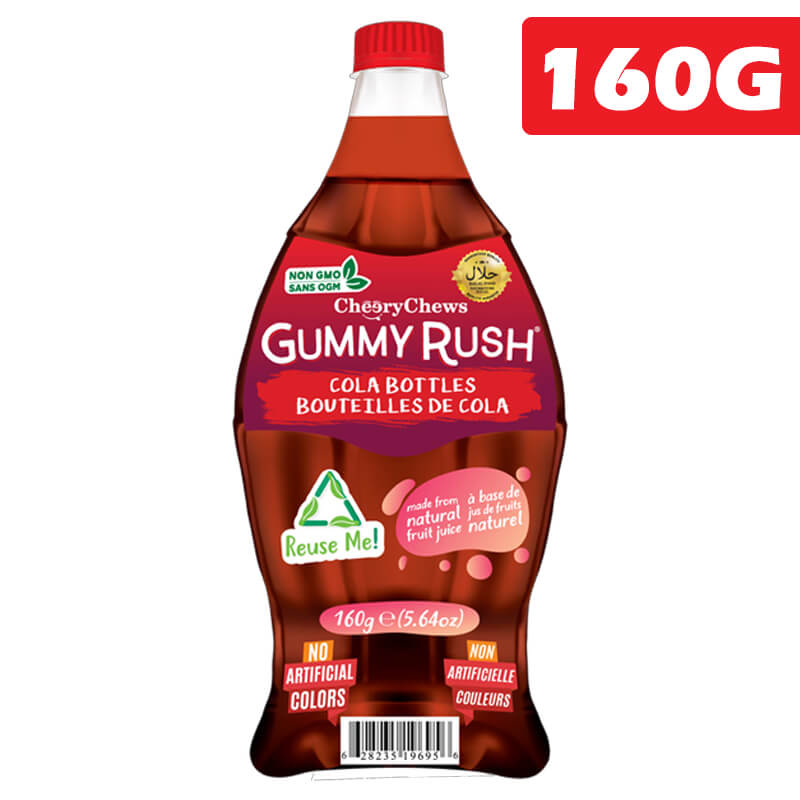 Gummy Rush Bottle Orange Cola 160g