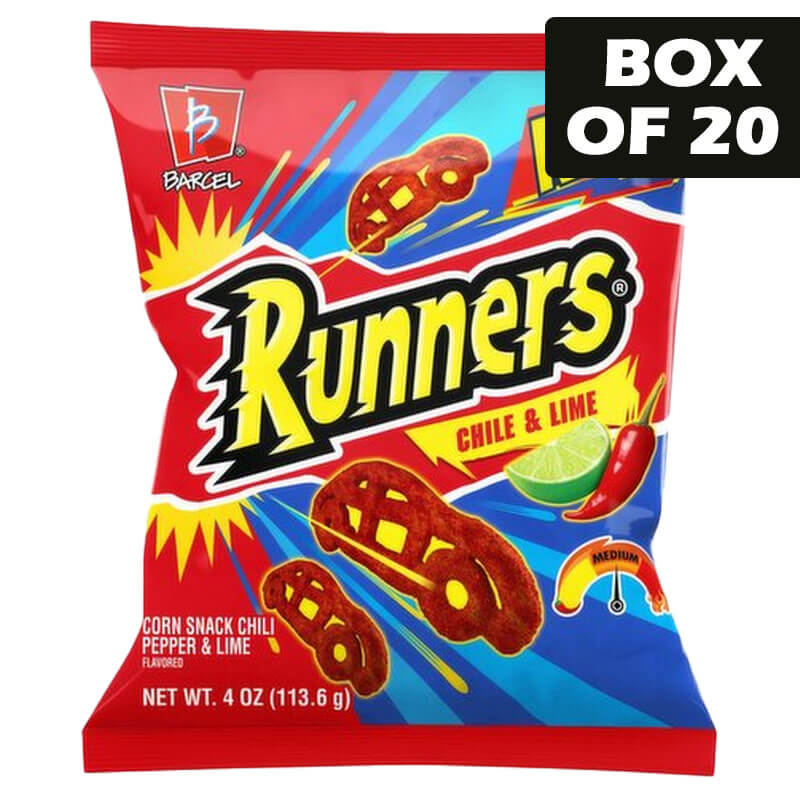 Barcel Runners Chili Pepper & Lime Flavored Corn Snack 113g
