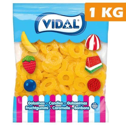Vidal Pineapple Rings 1Kg