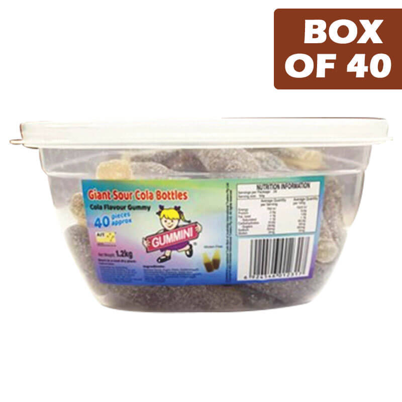 Gummini Giant Sour Cola Bottles 1kg