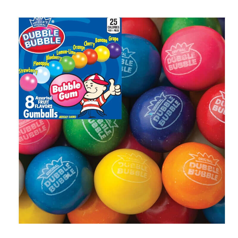 Dubble Bubble Assorted Gumball Bulk (3650 Pieces)