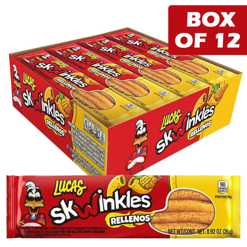Lucas Skwinkles Rellenos Pineapple Tamarind Gummy Candy 26g