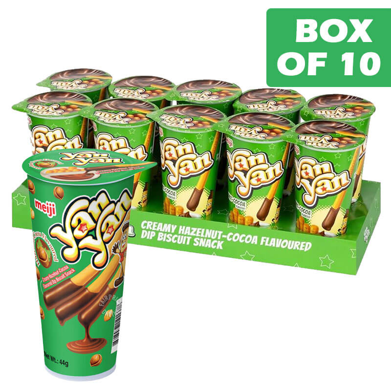 Meiji Yan Yan Biscuit Stick Creamy Choco & Hazelnut 50g