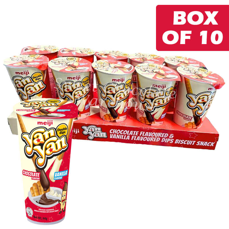 Meiji Yan Yan Biscuit Stick Chocolate & Vanilla 50g
