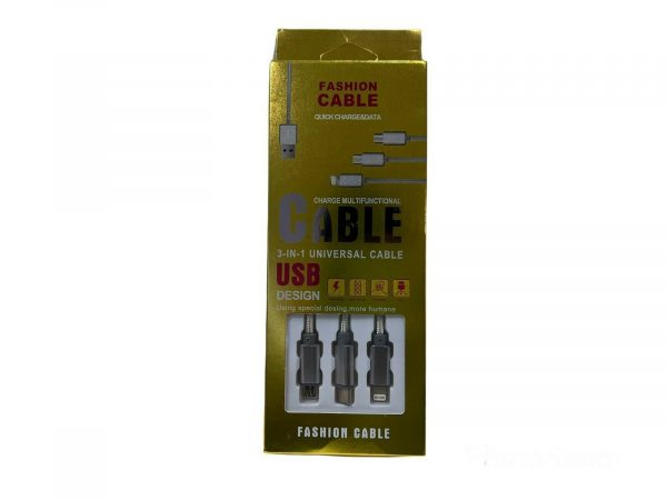 U&i 3-in-1 Usb Braided Cable