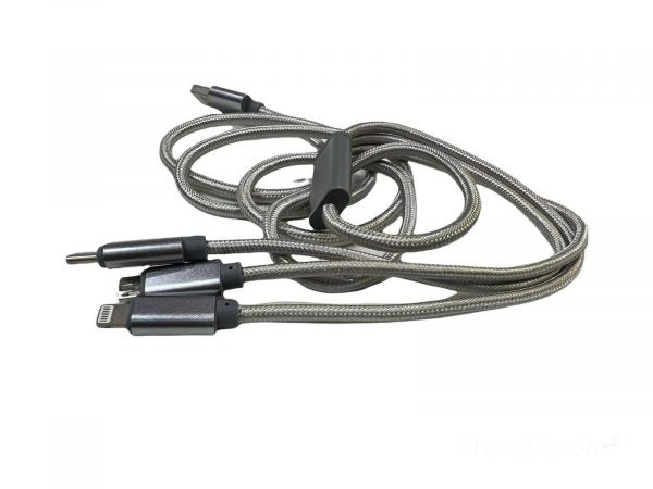 U&i 3-in-1 Usb Braided Cable