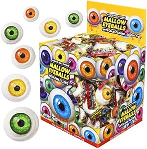 Mallow Eyeballs With Jam Filling 5g (100 Piece)