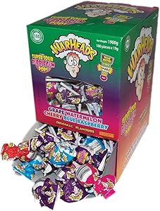 Warheads Super Sour Bubble Gum Pops 19g (100 Pack)