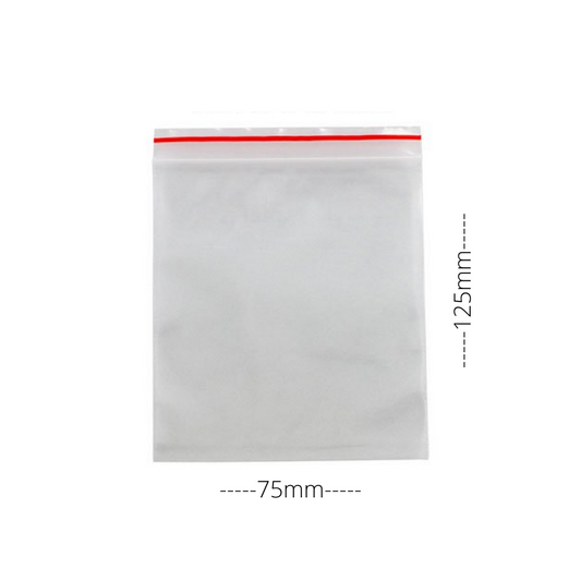 Reseal Bag 75mm X 125mm (1000 Pack)