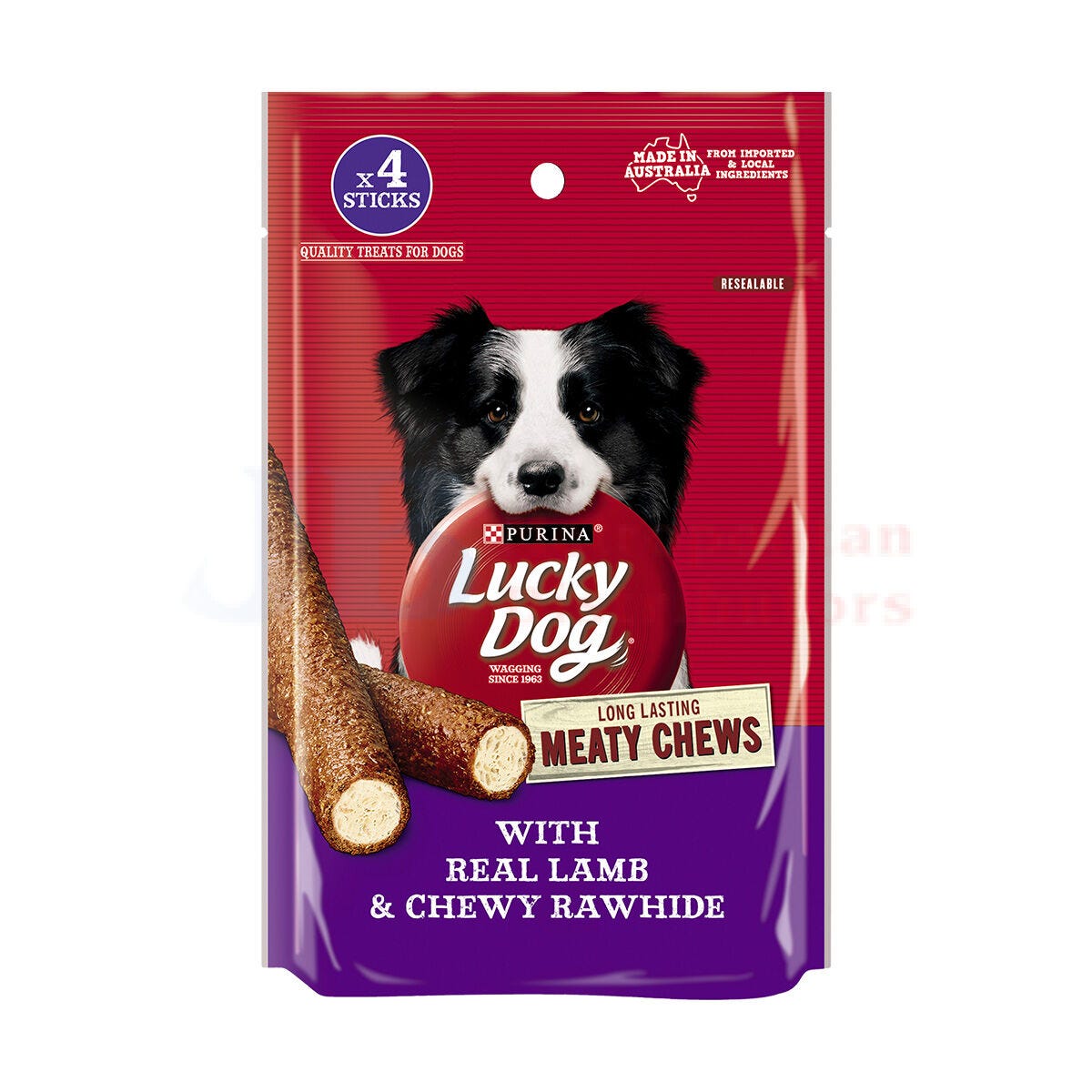 Lucky Dog Meaty Chew Lamb & Rawhide 96g