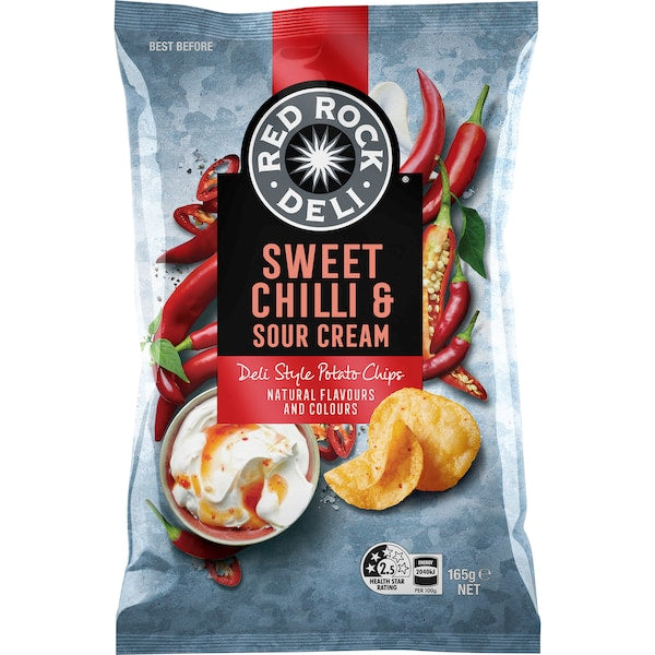Red Rock Deli Sour Cream & Sweet Chilli 165g