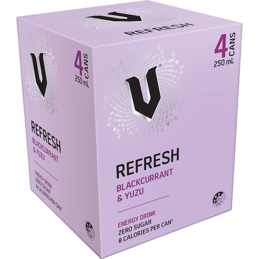 V Refresh Blackcurrent & Yuzu 250ml