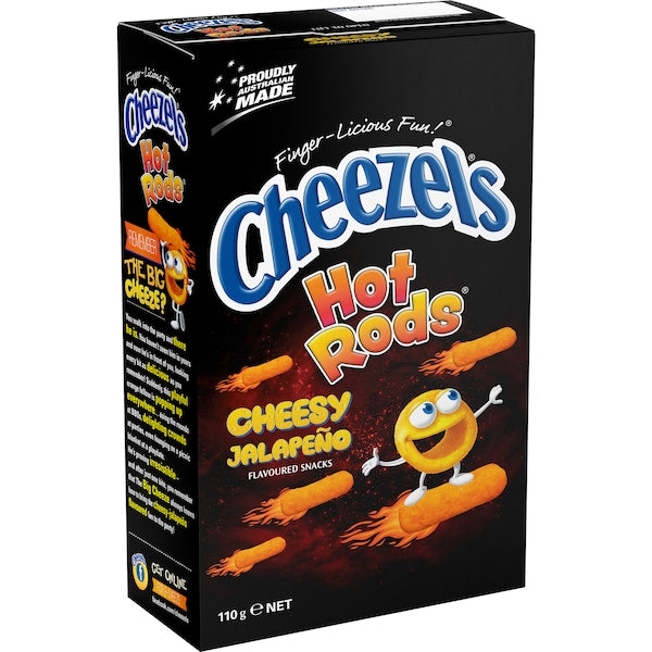 Cheezels Hot Rods Chessy Jalapeno 110g