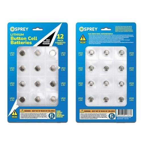Sas Button Cell Lr44 12 Pack