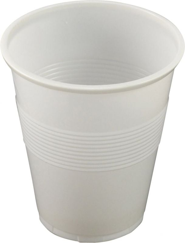 Plastic Cup White 200ml (50 Pack)