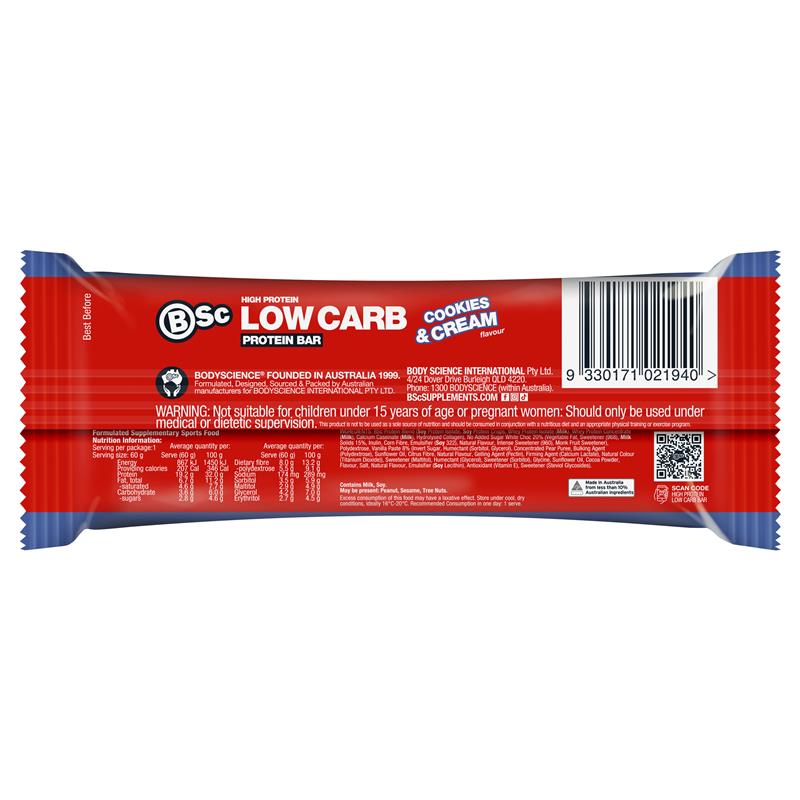 Bsc Hi Protein Bar Cookies And Cream 60g