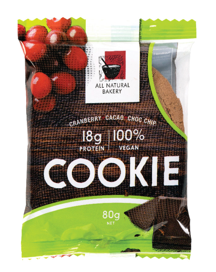 Vegan Cranberry Cacao Choc Chip 80g