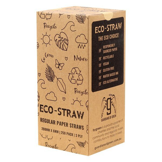 Eco-Straw Regular Paper Straw (250 Pack)