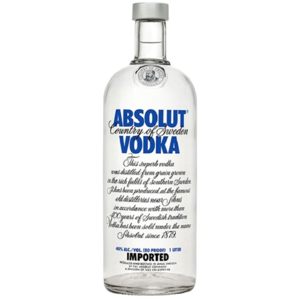 6 x Absolut Vodka 1000Ml