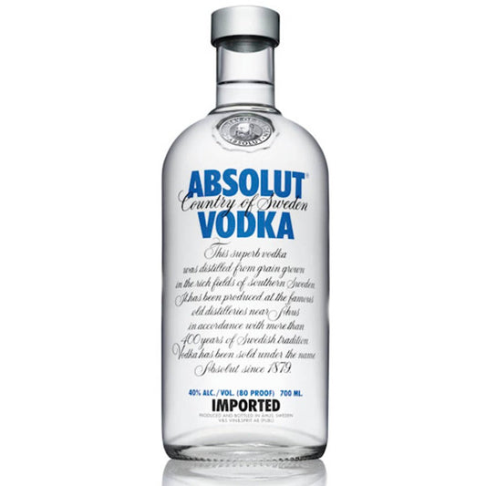 6 x Absolut Vodka 700Ml