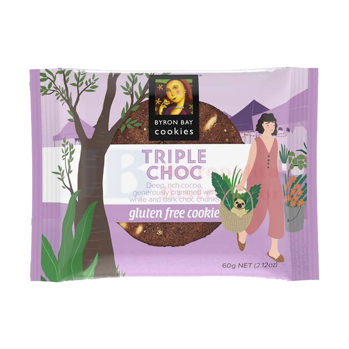 Byron Bay Gluten Free Triple Chocolate Fudge Cookie 60g