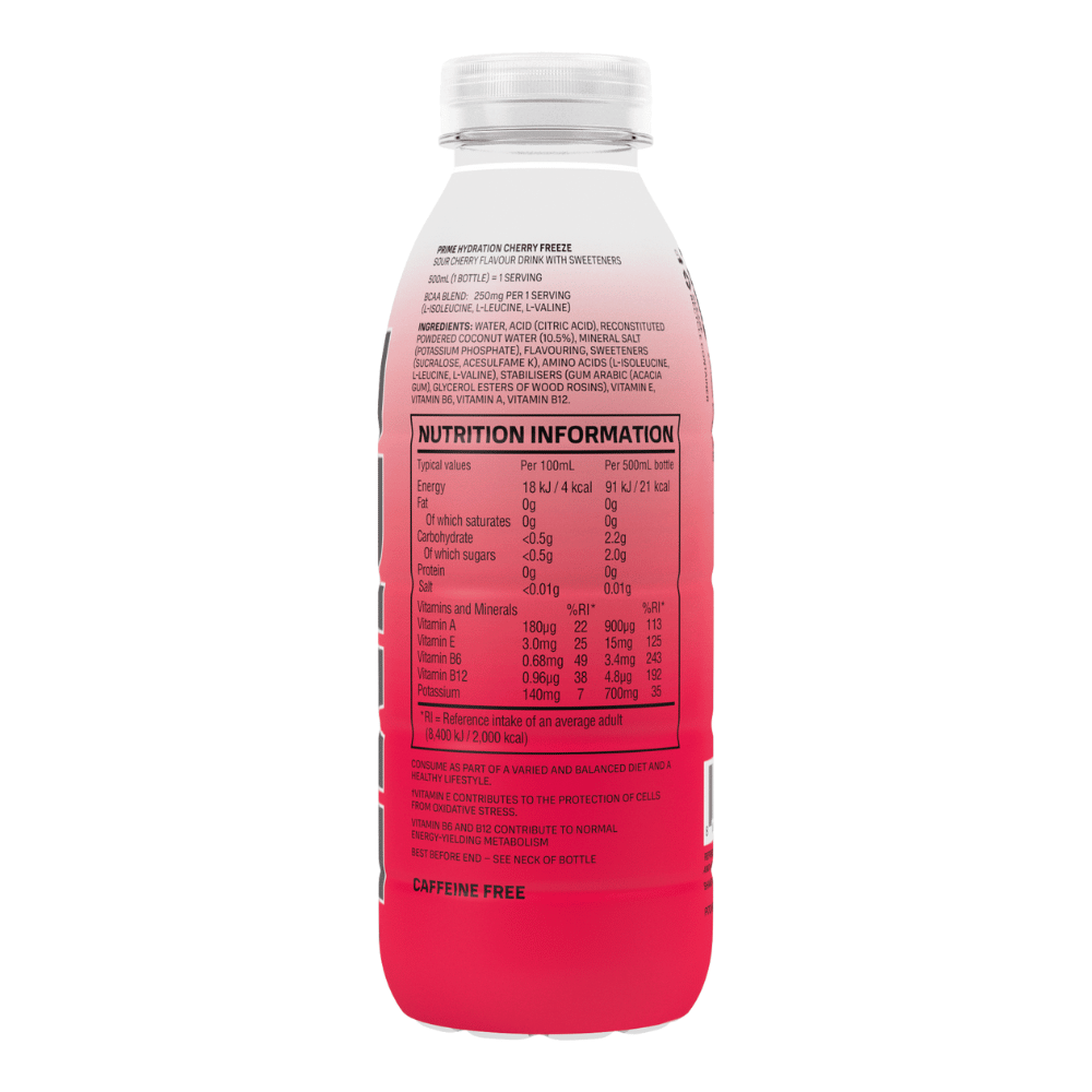 Prime Hydration Cheery Freeze 