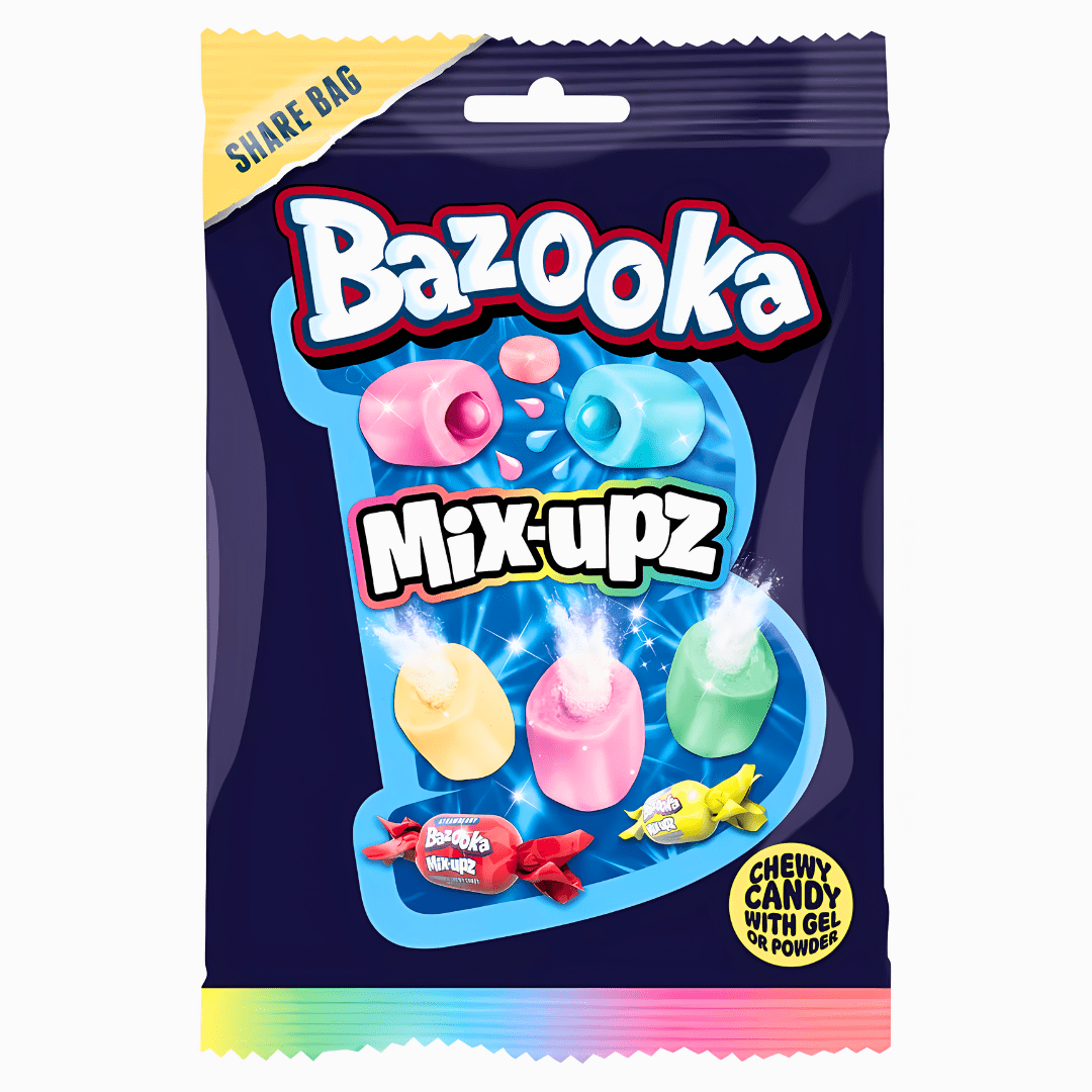 Bazooka Mix Upz Chewy Candy Share Bag 140g