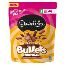 Darrell Lea Milk Chocolate Bullets Tropical 200g
